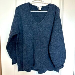 H&M oversized v neck sweater